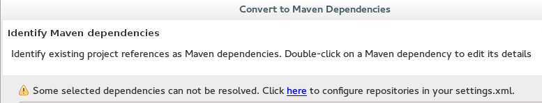 Dependencies Can Not Be Resolved Error