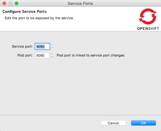 expose service ports