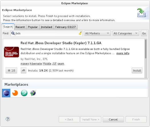 Eclipse Marketplace - JBDS
