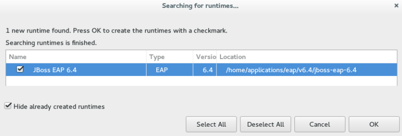Selecting a Runtime
