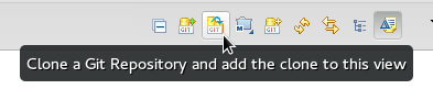 Click the Clone a Git Repository Button