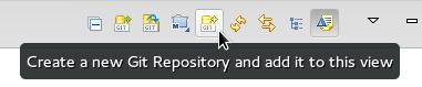 Click the Create a New Git Repository Button