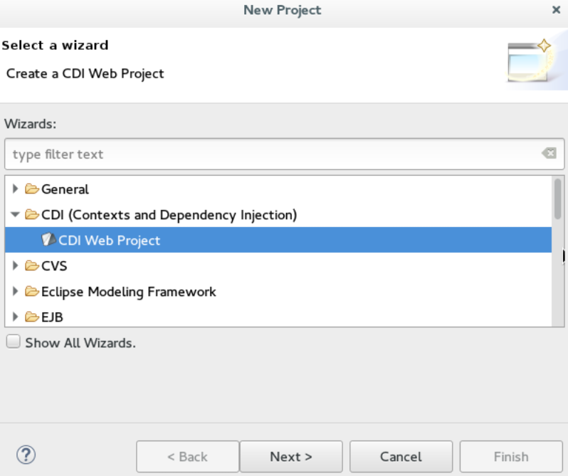 Importing a Project Using the New Project Wizard