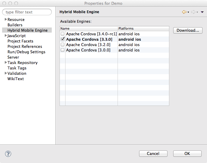 engineSelect