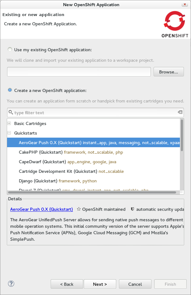 OpenShift Quickstarts