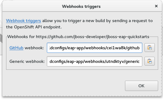 openshift3 webhook